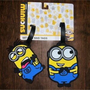 Minions Set of 2 Large Bag Tags